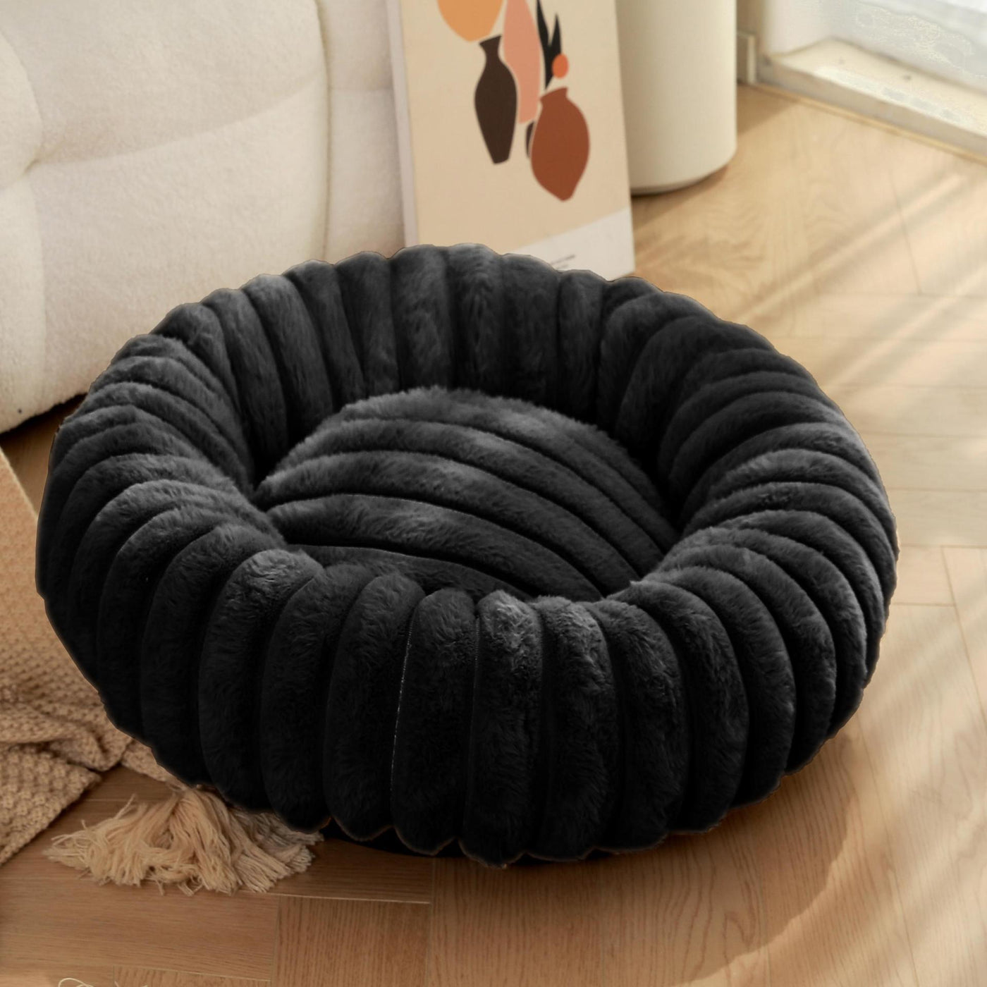 Rabbit Fur Pets Dog Bed Plush Cat Kennel Pet Products