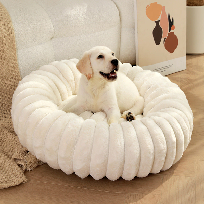 Rabbit Fur Pets Dog Bed Plush Cat Kennel Pet Products